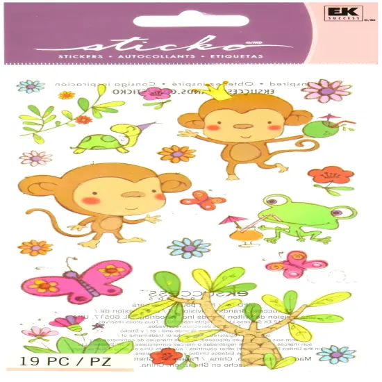 Sticko Funky Monkey Stickers {1}