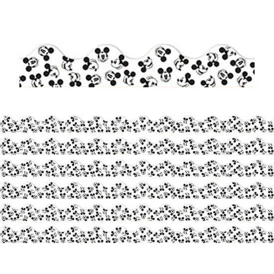 Mickey Mouse&reg; Throwback Tossed Mickeys Deco Trim&reg;, 37 Feet Per Pack, 6 Packs {1}