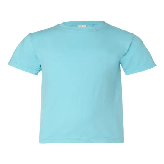 Comfort Colors&reg; Garment Dyed Youth Heavyweight Crewneck Short Sleeve T-Shirt Lagoon {2}