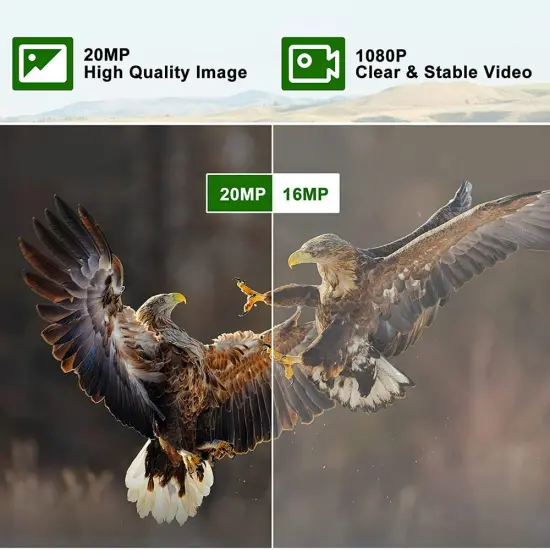 Mini Game Camera, 16MP 1080P HD Trail Camera with Night Vision, Wildlife Waterproof Hunting Camera Wildgame, Hunting Trail Monitors {3}