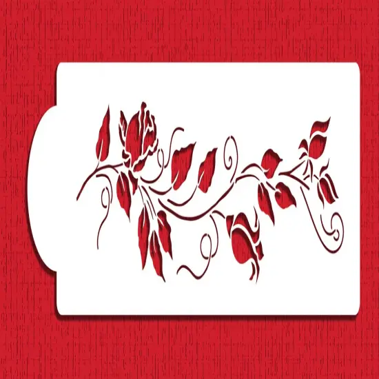 Rose Cake Stencil Tier #3 | C563 by Designer Stencils | Stencils for Royal Icing, Airbrush, Dusting Powder | {6}