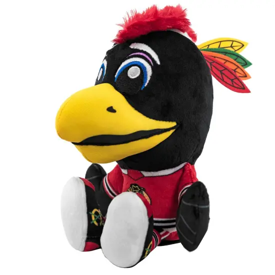 Bleacher Creatures Chicago Blackhawks Tommyhawk 8" Kuricha Mascot Sitting Plush {3}