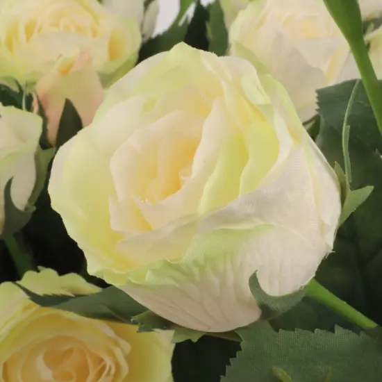 Stunning Cream/Pink Silk Rose Spray - Add Beauty to Your Home Decor {2}