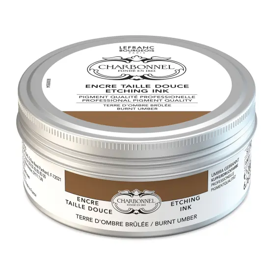Charbonnel Etching Ink - Burnt Umber, 200 ml {1}