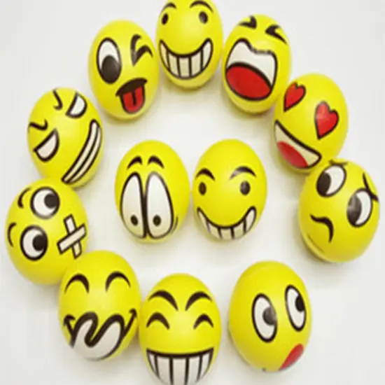 Big Mo's Toys 3" Party Pack Emoticons Stress Balls Stress Reliver Party Favors, Toy Balls, Party Toys (12 Pack) {3}