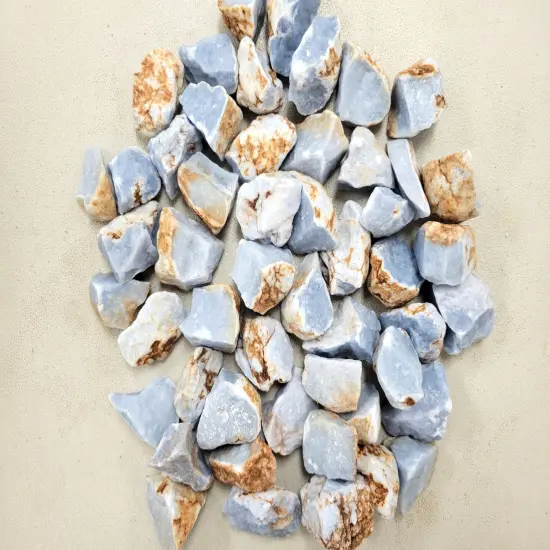 Angelite Crystals Rough Stones Bulk Healing Natural Gemstones {5}