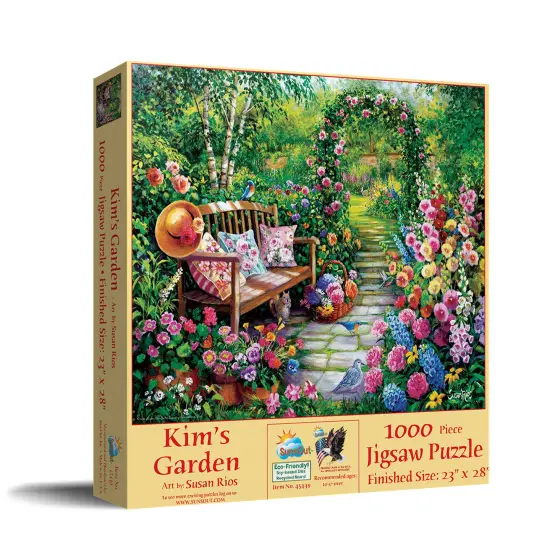 Sunsout Kim's Garden 1000 pc Jigsaw Puzzle 45449 {3}