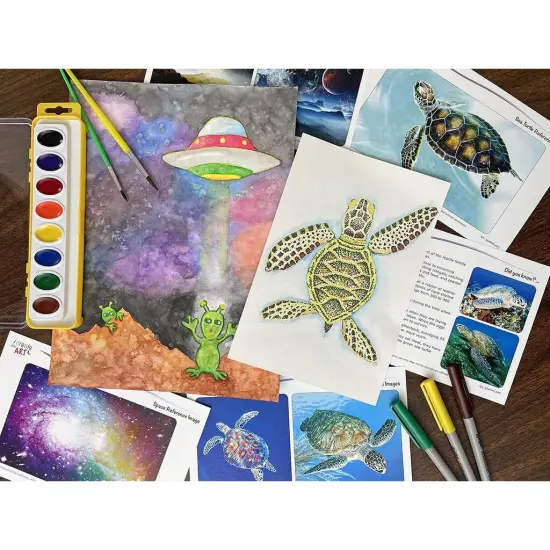 CA: Sea Turtle & Space Alien {1}