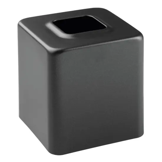 mDesign Modern Square Metal Paper Facial Tissue Box Cover Holder - 4 Pack {4}