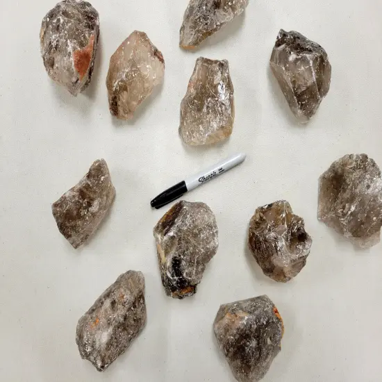 Large Smoky Quartz Crystal Stone Chunk from Brazil {2}