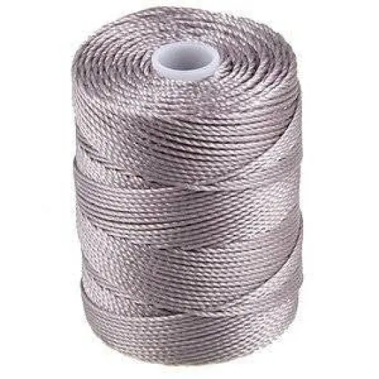 C-LON Bead Cord, Silver - 0.5mm, 92 Yard Spool {1}
