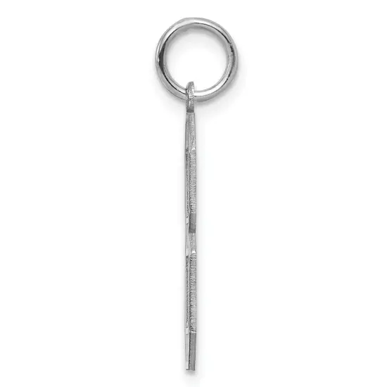 Sterling Silver Large Satin Number 8 Charm Pendant Jewerly 25mm x 11mm {2}