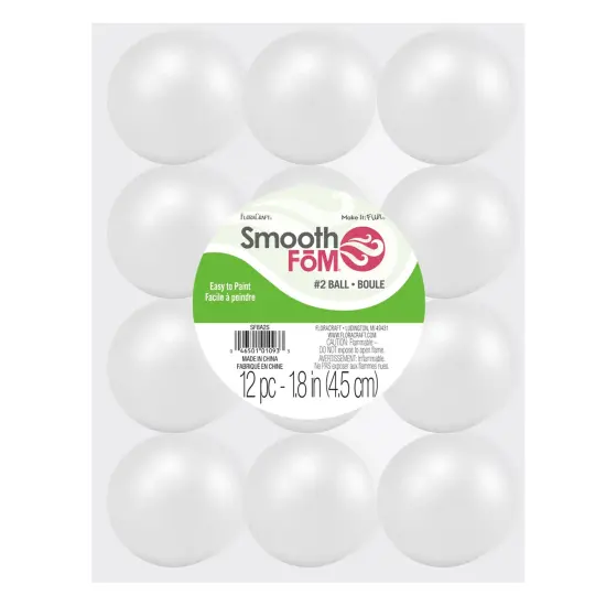 FloraCraft SmoothFoM Ball 12/Pkg-1.8" {1}