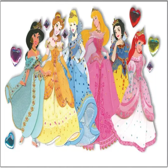 EK Success Disney Dimensional Stickers - Princesses, 8pcs {1}
