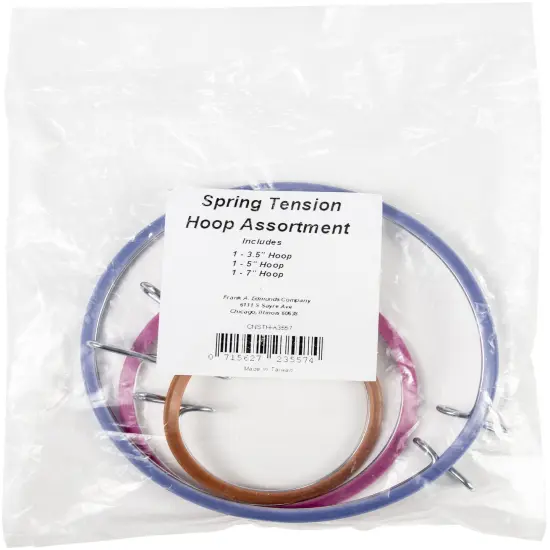 Frank A. Edmunds Spring Tension Hoop Set 3/Pkg-3.5", 5" & 7" {1}