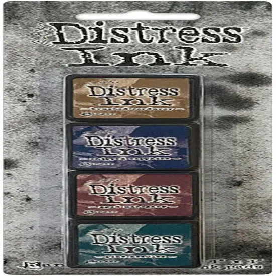 Tim Holtz Distress Mini Ink Pads 4/Pkg {1}
