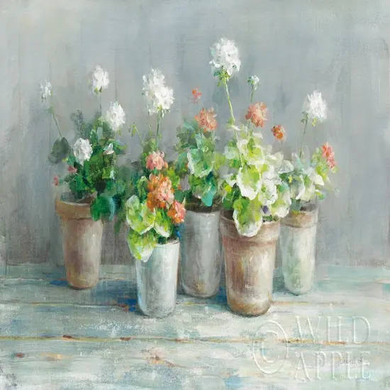 Farmhouse Geraniums Poster Print by Danhui Nai # 61292 {1}