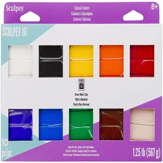 Sculpey III Oven-Bake Clay 2oz 10/Pkg {2}