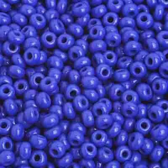 John Bead 8/0 Opaque Czech Glass Seed Beads, 500g Medium Royal Blue {1}