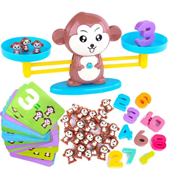 Monkey Balance Cool Math Game for Girls & Boys | Fun, Educational Children's Gift & Kids Toy STEM Learning Ages 3+ (64-Piece Set) {2}