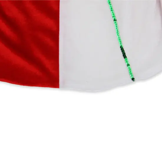Northlight Peppermint Twist Christmas Tree Skirt - 48" - Red and White {4}