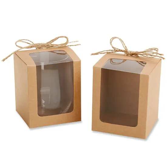 Kraft 9 oz. Glassware Gift Box with Twine (Set of 20) {1}