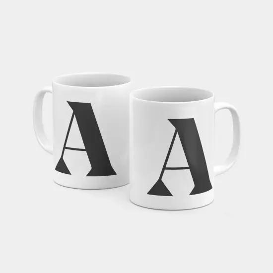 Monogram Letter 11oz Mug X {3}