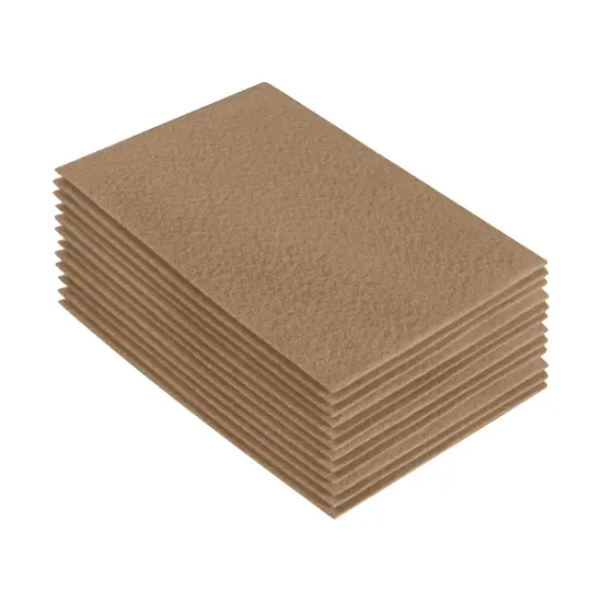FabricLA Acrylic Felt Sheets for Crafts - Precut 9" X 12" Inches (20 cm X 30 cm) Felt Squares - Use Felt Fabric Craft Sheets for DIY, Costume, and Decoration | Taupe 102 - 12 Pieces {1}