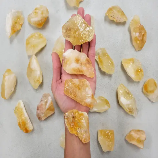 Large Citrine Crystal Raw Chunks {1}