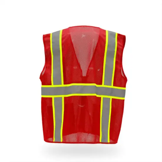 Multi Colors High-Visibility Pocket Safety Vest {2}