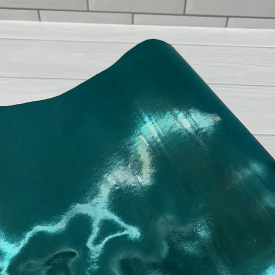 Turquoise Metallic textured Vinyl {1}