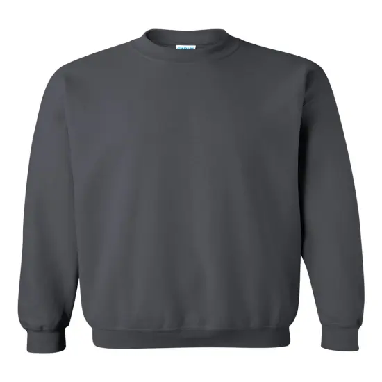 Gildan&reg; Heavy Blend Long Sleeve Crewneck Sweatshirt Charcoal {1}