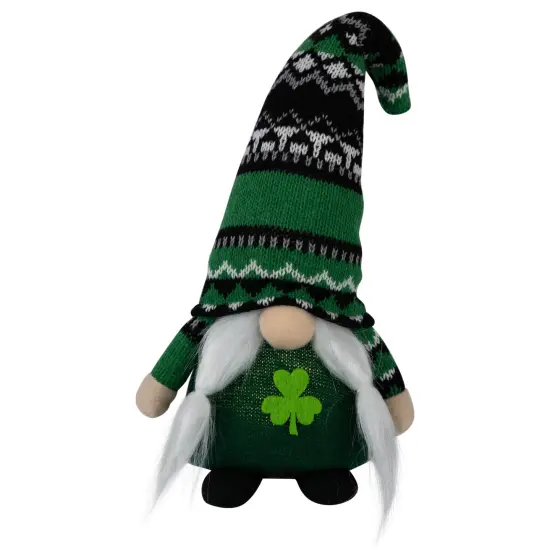 Northlight LED Lighted St. Patrick's Day Girl Gnome - 11.5" Green {1}