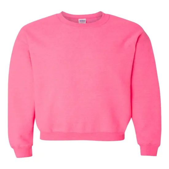Gildan&reg; Heavy Blend Long Sleeve Crew Neck Sweatshirt Safety pink {2}