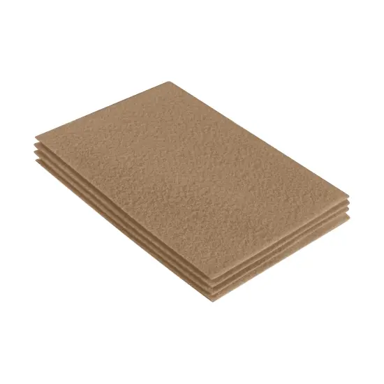 FabricLA Acrylic Felt Sheets for Crafts - Precut 9" X 12" Inches (20 cm X 30 cm) Felt Squares - Use Felt Fabric Craft Sheets for DIY, Costume, and Decoration| Taupe 102 - 4 Pieces {1}