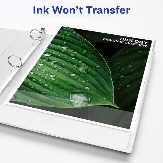 Avery Mini Economy View 3 Ring Binders, 1" Round Rings, Holds 5.5" x 8.5" Paper, White, 4 Pack (17702) {6}