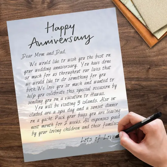 Great Papers! Horizon 2-Sided 8.5" x 11" Letterhead and #10 Envelope Scenic Stationery Set, 50 Stationery Sheets with 2-sided printing, and 25 Matching #10 Envelopes, Printer compatible {5}