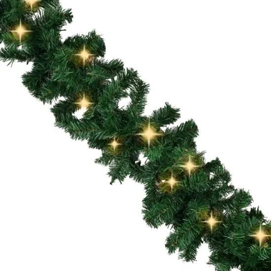Christmas Garland with LED Lights - 16 ft {5}