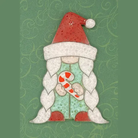 Christmas Gnome with Candy Cane Silicone Freshie Mold {2}