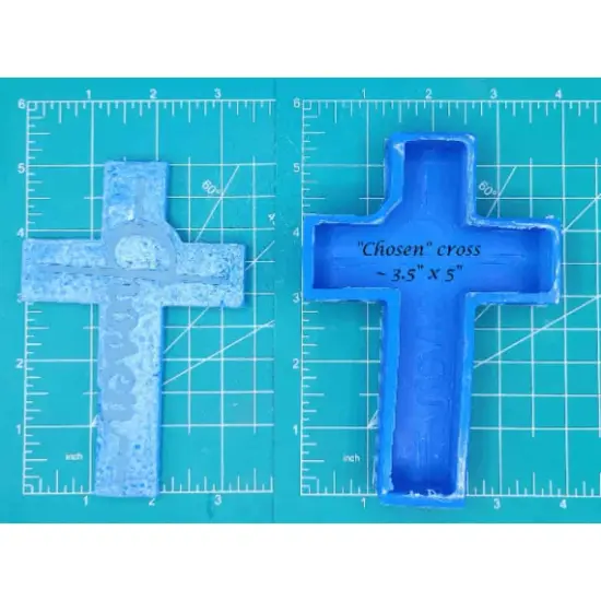Chosen Cross Silicone Freshie Mold {1}