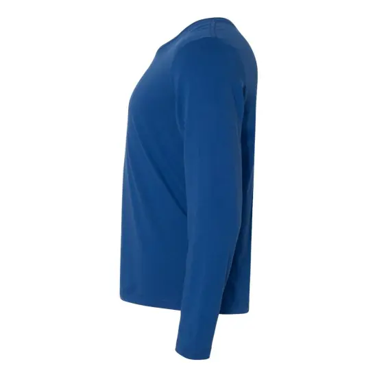 Next Level&reg; Cotton Long Sleeve T-Shirt Indigo {4}