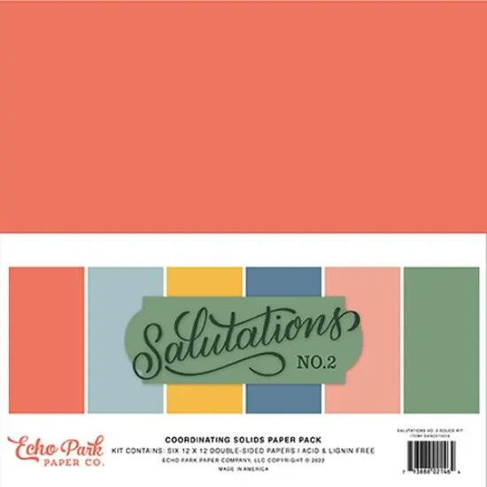Echo Park Salutations No. 2 Solids Kit {1}