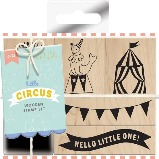 Violet Studio Wooden Stamp Set 9/Pkg-Little Circus {1}
