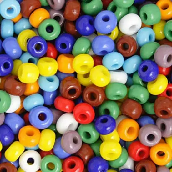 John Bead 2/0 Opaque Czech Glass Seed Beads, 500g Multi {1}
