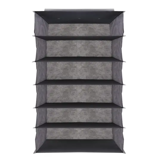 J&V TEXTILES Hanging Closet Organizer, 6-Shelf 10-Shelf Closet Hanging Storage Shelves {5}