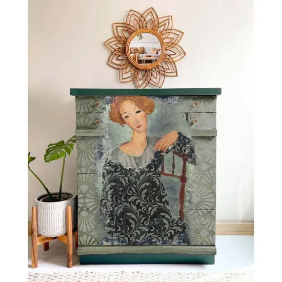 Redesign With Prima A1 Decoupage Rice Paper (Mulberry Tissue Paper) ? Whimsical Lady 23.4"X33.1" 655350657055 {2}