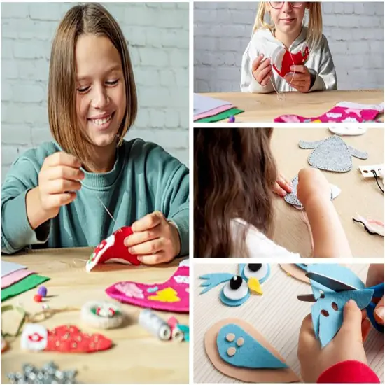 FabricLA Craft Felt Fabric - 72" Inch Wide & 1.6mm Thick Non-Stiff Felt Fabric by The Yard - Use This Soft Felt Roll for Crafts - Felt Material Pack - M. Champagne Felt, 9 Continuous Yards {3}