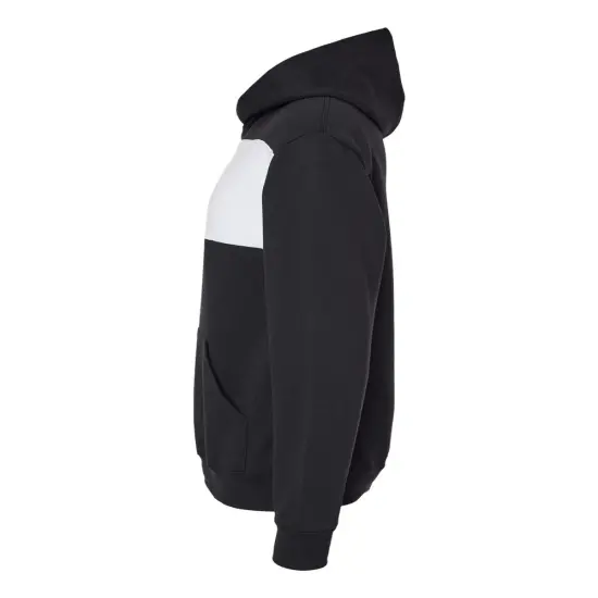 JERZEES&reg; Nublend Billboard Hooded Sweatshirt Oatmeal heather/ whi {6}