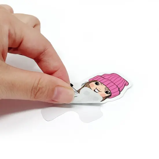 Wrapables Waterproof Vinyl Stickers for Water Bottles, Laptop, Phones, Skateboards, Decals for Teens, 100pcs Pink Party {5}