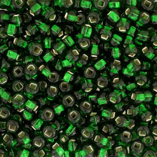 John Bead 6/0 Silver Lined Czech Glass Seed Beads, 500g Transparent Green {1}